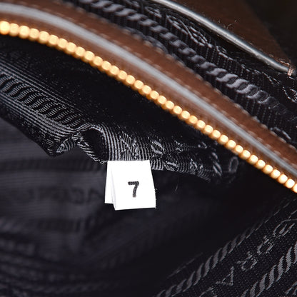 Prada Vitello Daino Shoulder Bag Bruciato 7 of 11