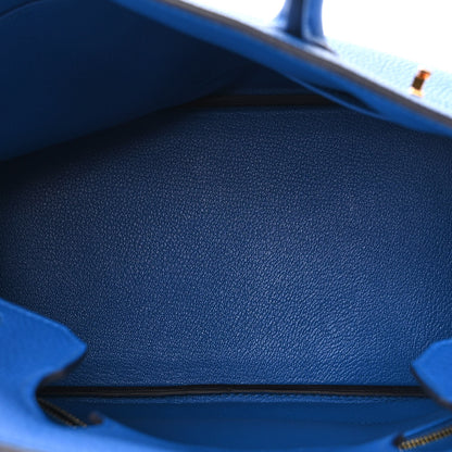 Hermes Togo Birkin 30 Bleu Zellige 5 of 12