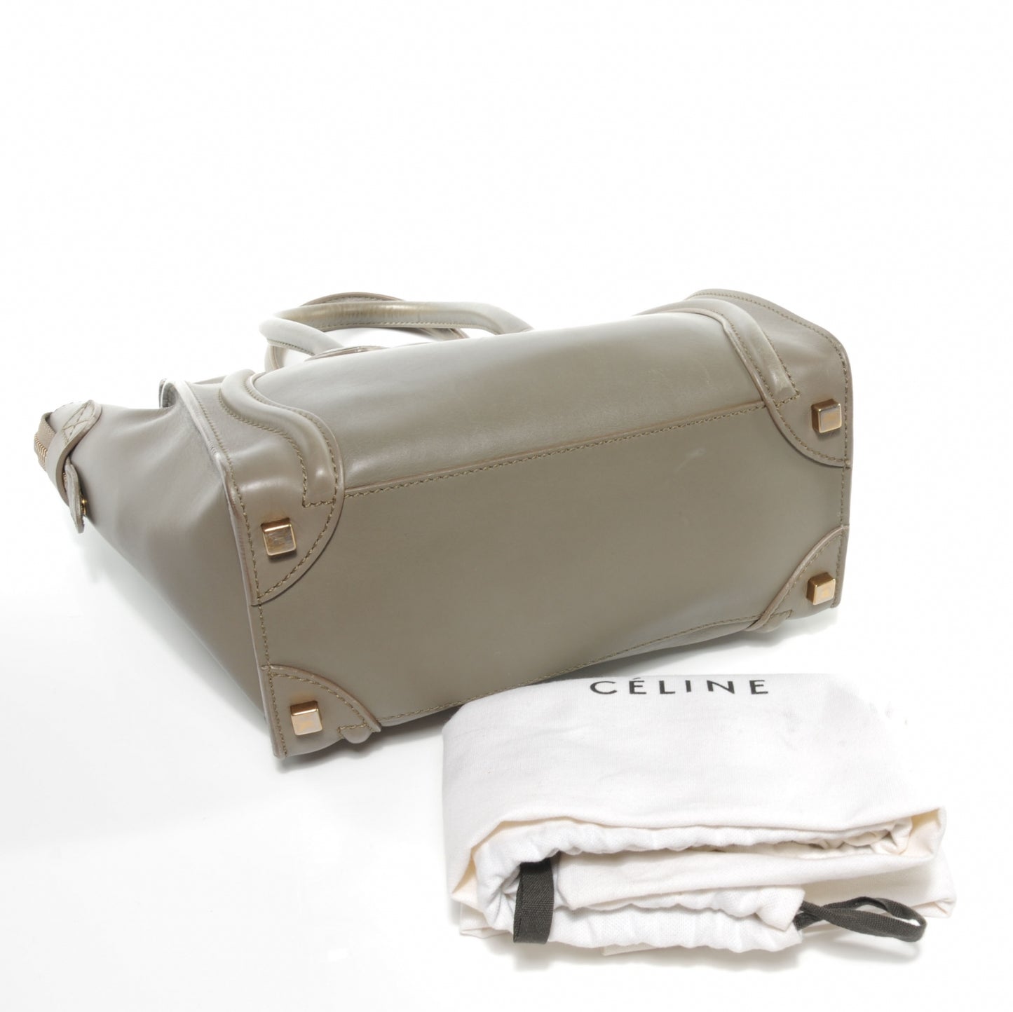 Smooth Calfskin Micro Luggage Camel
