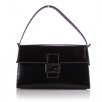 Fendi Leather Baguette Bag Black 1 of 13