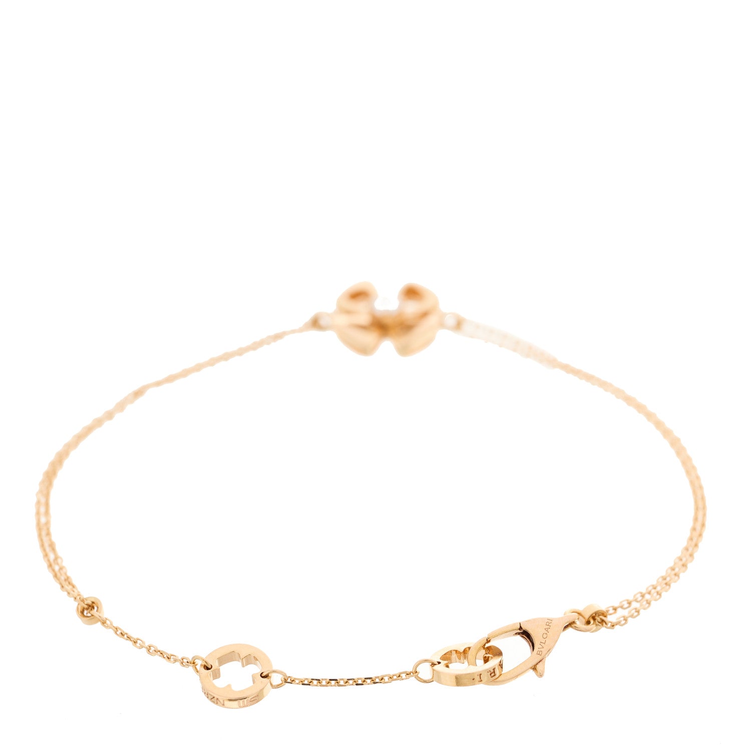 Bulgari 18K Rose Gold Diamond Fiorever Bracelet 2 of 7