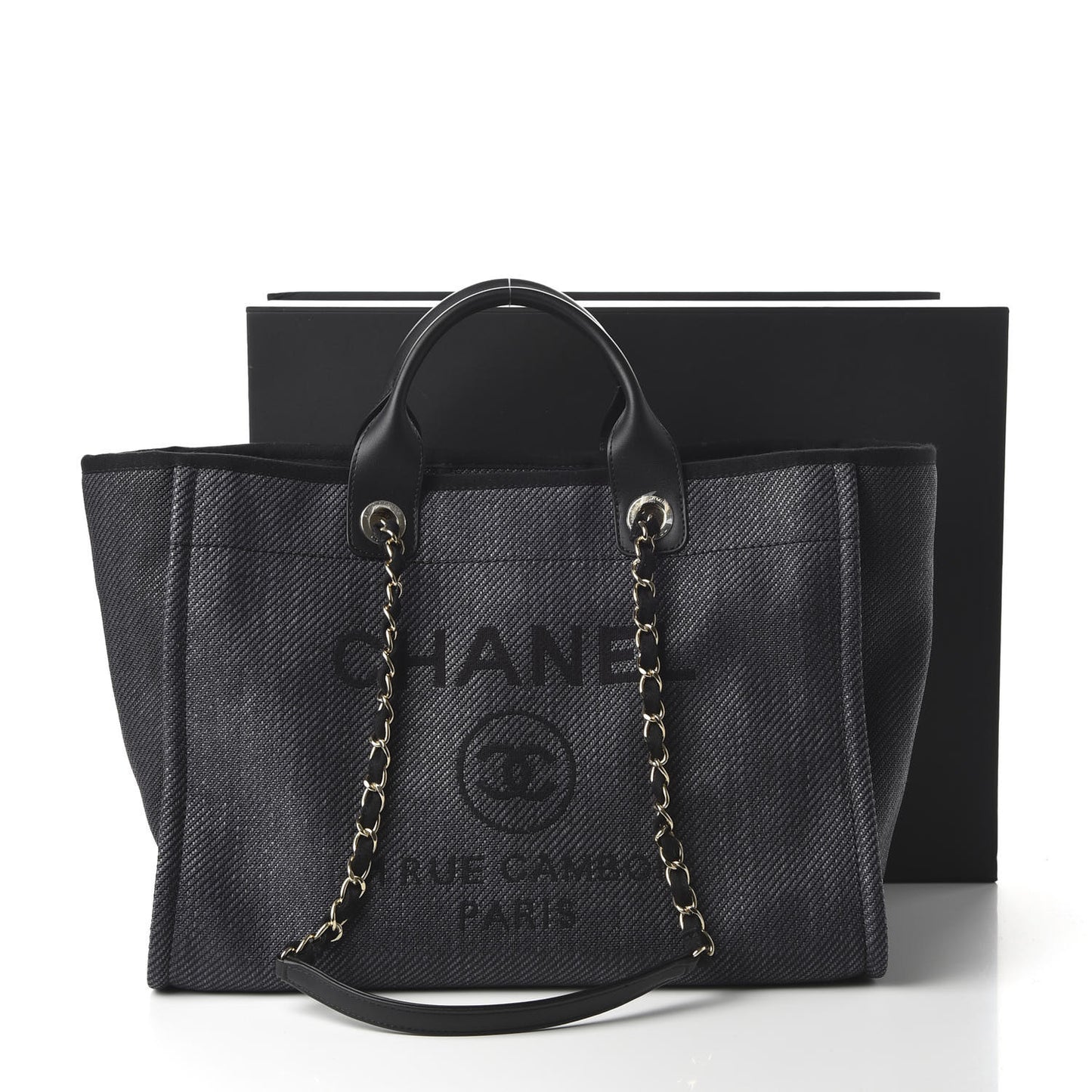 Mixed Fibers Medium Deauville Tote Black