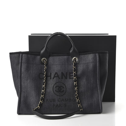 Chanel Mixed Fibers Medium Deauville Tote Black 12 of 12