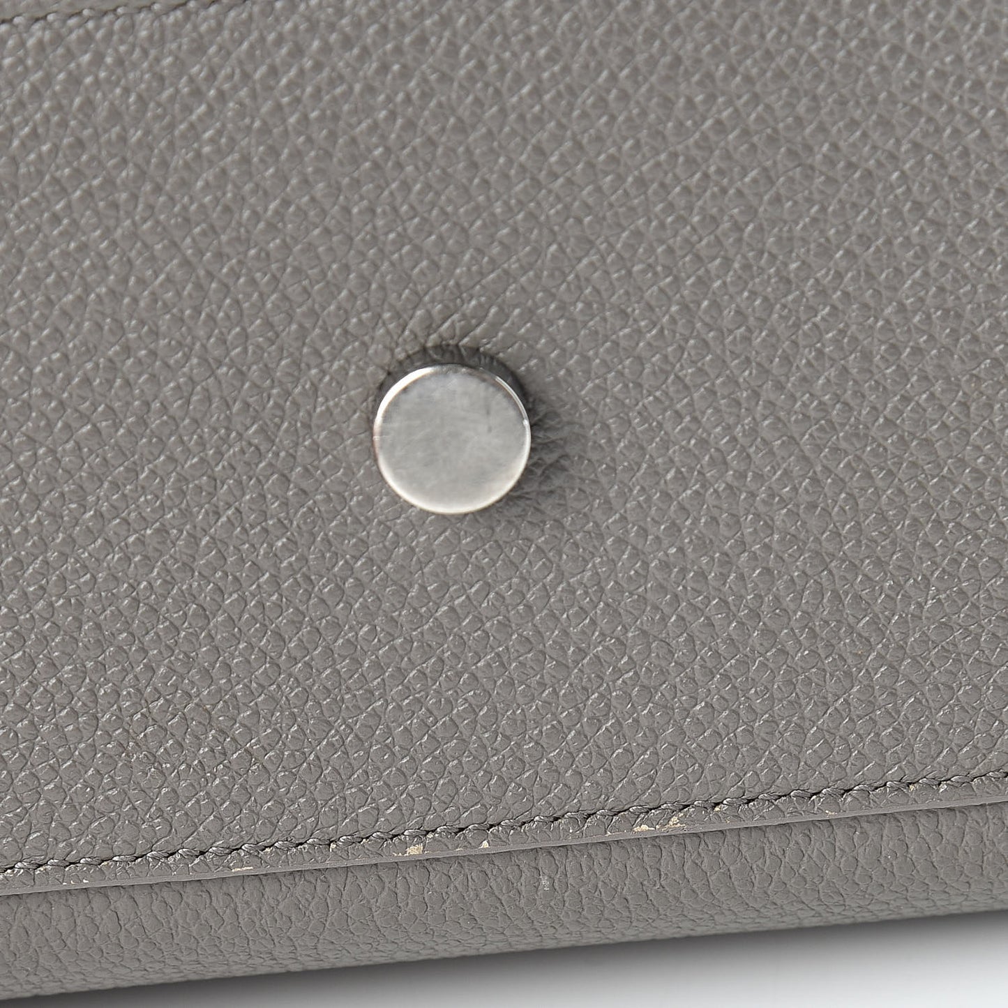 Grained Calfskin Nano Sac De Jour Fog