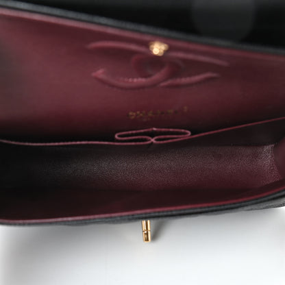 Chanel Caviar Quilted Medium Double Flap Black 9 of 17