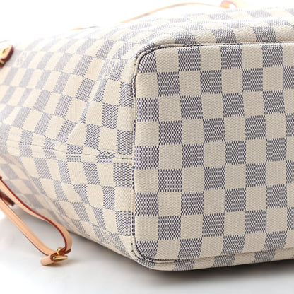 Louis Vuitton Damier Azur Neo Neverfull MM Rose Ballerine 7 of 8