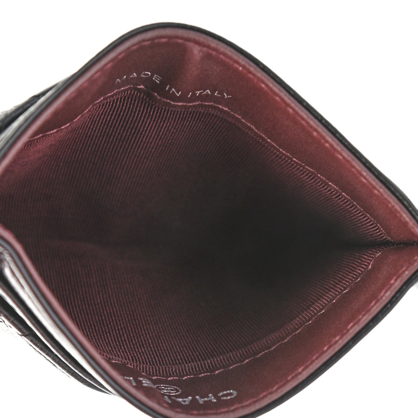 Caviar Quilted Card Holder Black