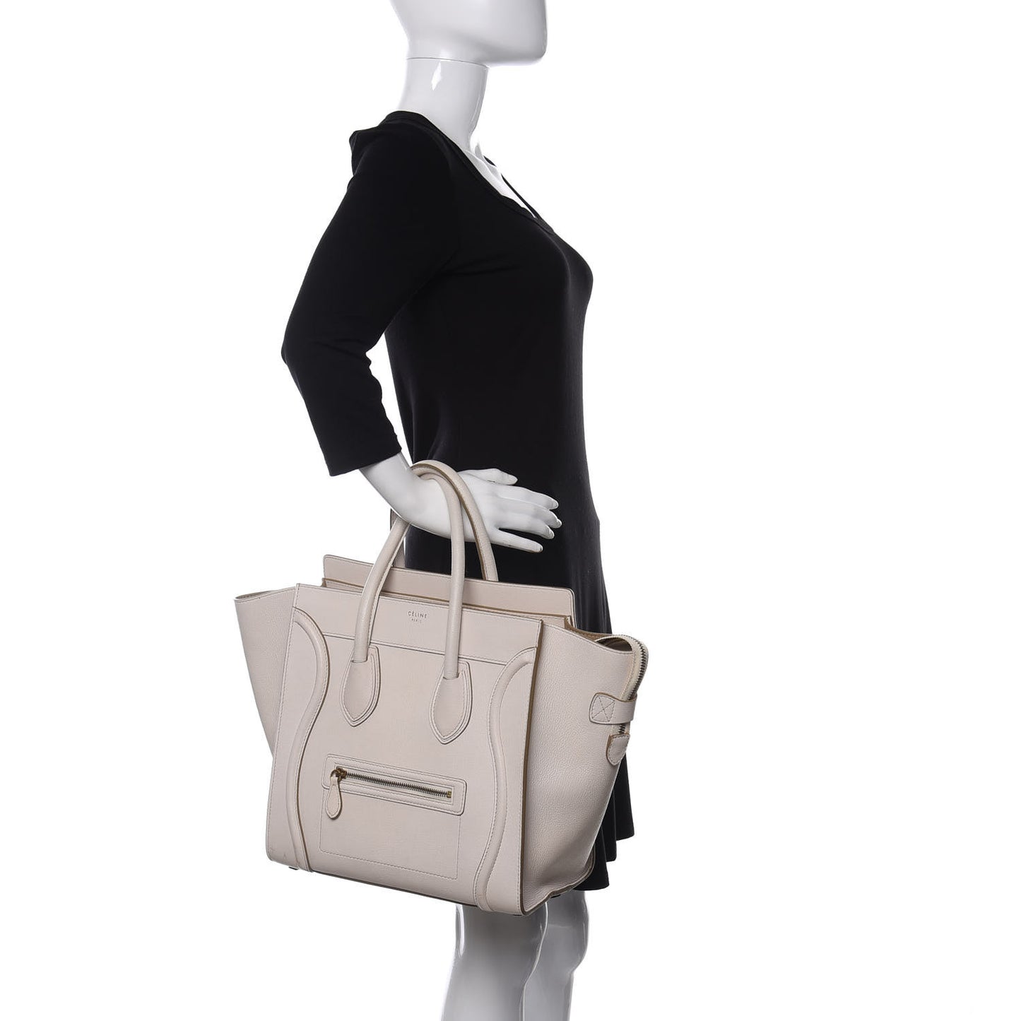 Goatskin Mini Luggage White