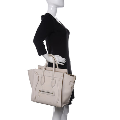 Celine Goatskin Mini Luggage White 2 of 20
