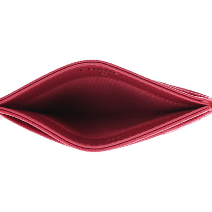 Chanel Caviar Quilted Card Holder Dark Pink 4 of 4