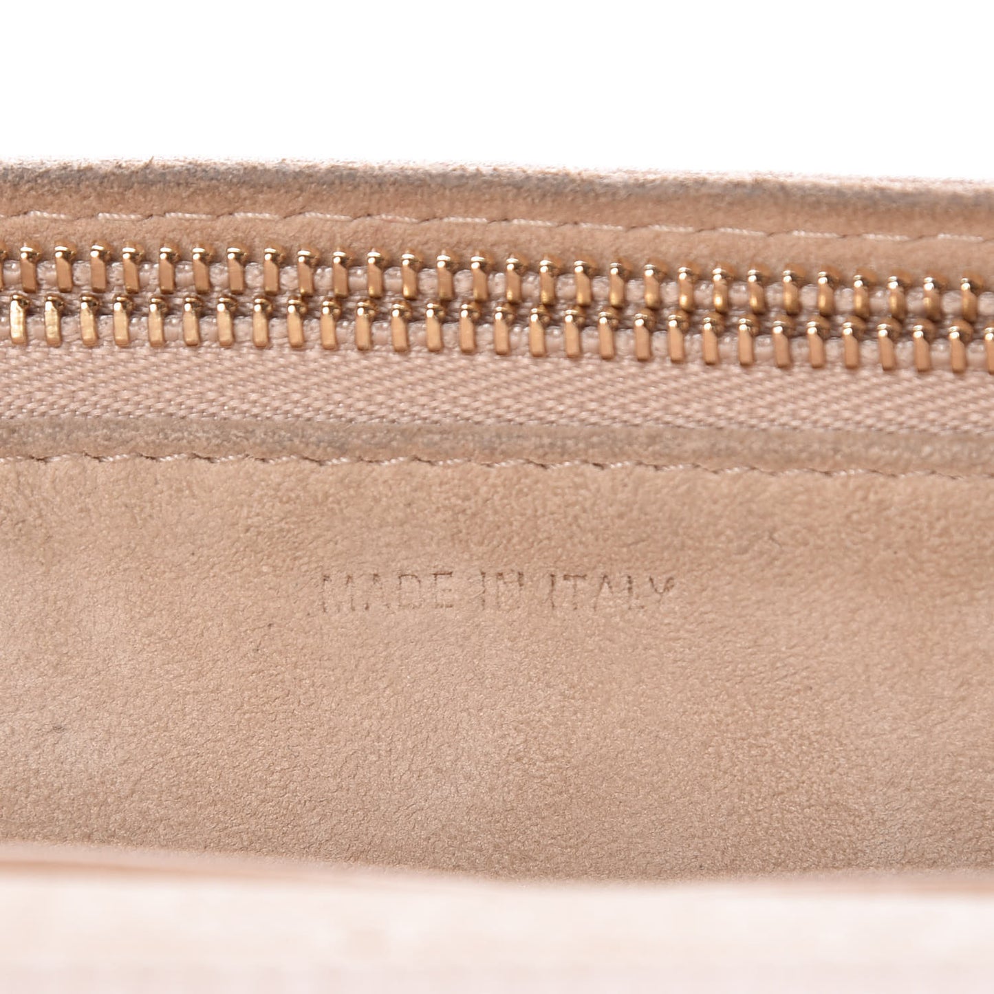 Grained Calfskin Diorama Wallet on Chain Pouch Nude