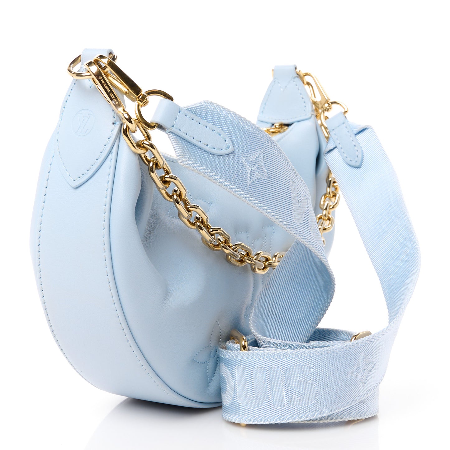 Calfskin Bubblegram Over The Moon Ice Blue