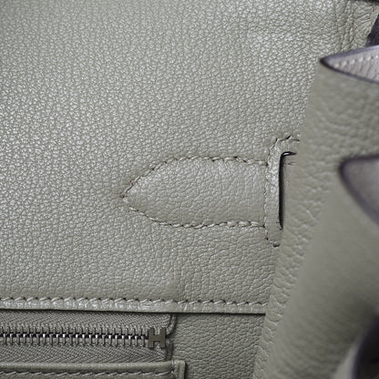 Hermes Taurillon Clemence Birkin 35 Sauge 11 of 28