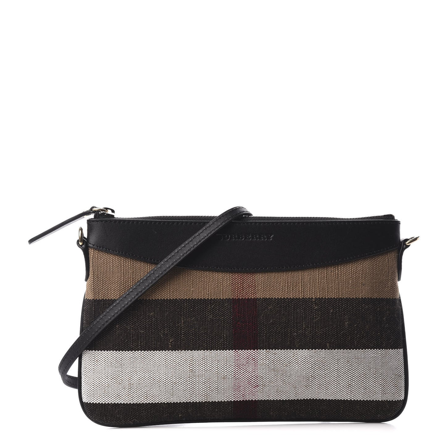 House Check Derby Peyton Crossbody Clutch Bag Black