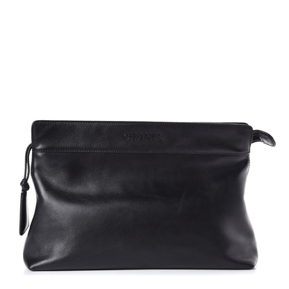 Chanel Lambskin Pouch Black 1 of 9