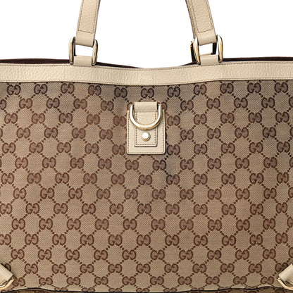 Gucci Monogram Large Abbey Tote Off White 8 of 18