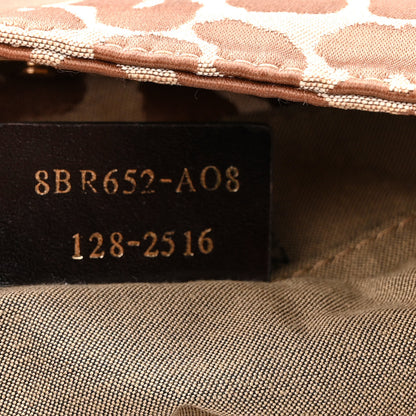 Fendi Jacquard Leopard Print Chef Shopping Tote Bag Brown 7 of 10