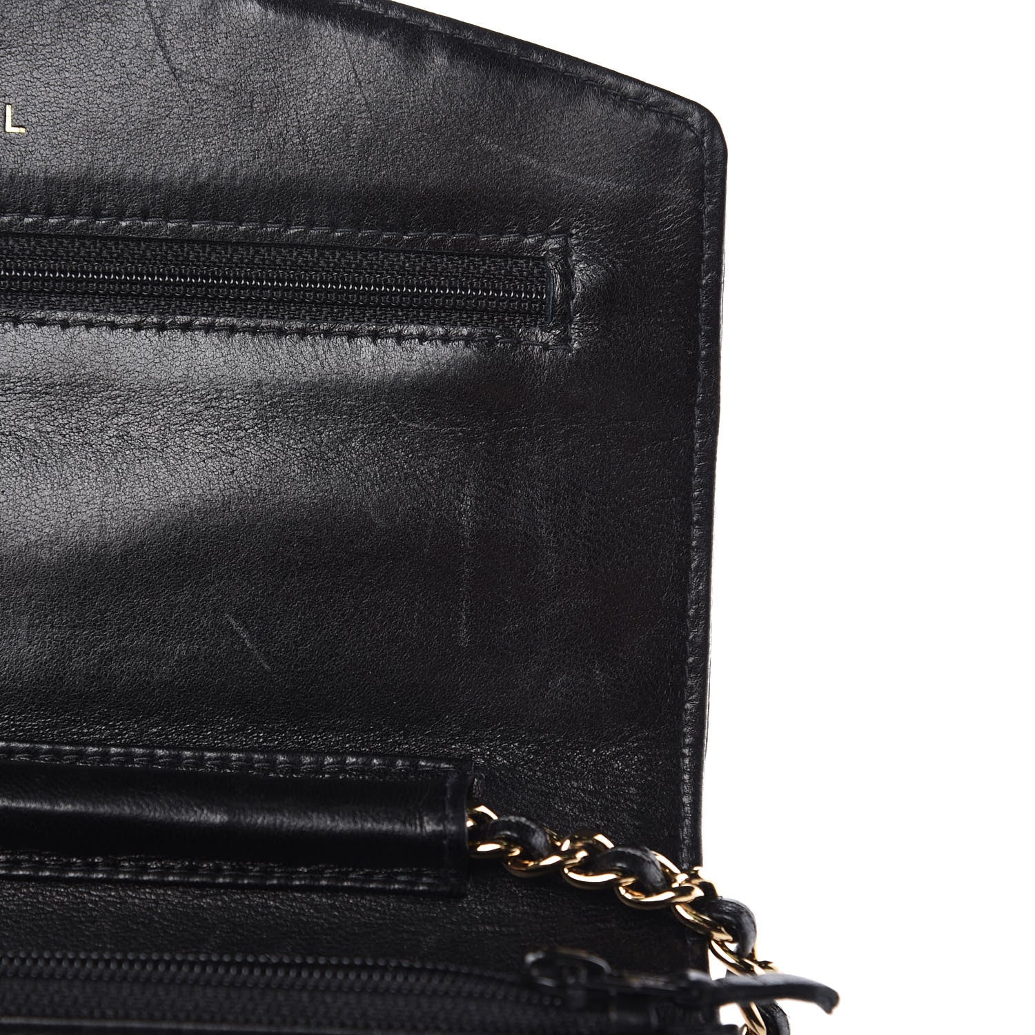 Chanel Caviar Timeless CC Wallet On Chain WOC Black 9 of 10