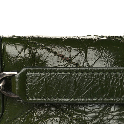 Saint Laurent Crinkled Lambskin Matelasse Monogram Medium Niki Chain Satchel Green 10 of 10
