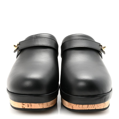 Chanel Calfskin CC Turn Lock Clogs 41 Black 3 of 9