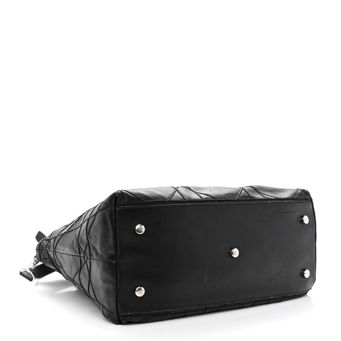 Lambskin Cannage Medium Granville Tote Black