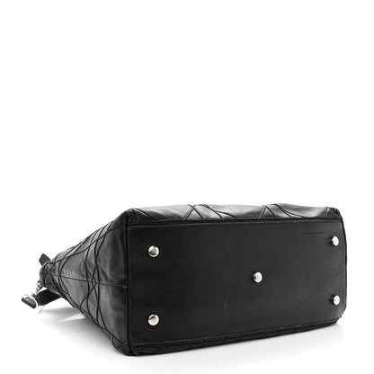 Christian Dior Lambskin Cannage Medium Granville Tote Black 4 of 11