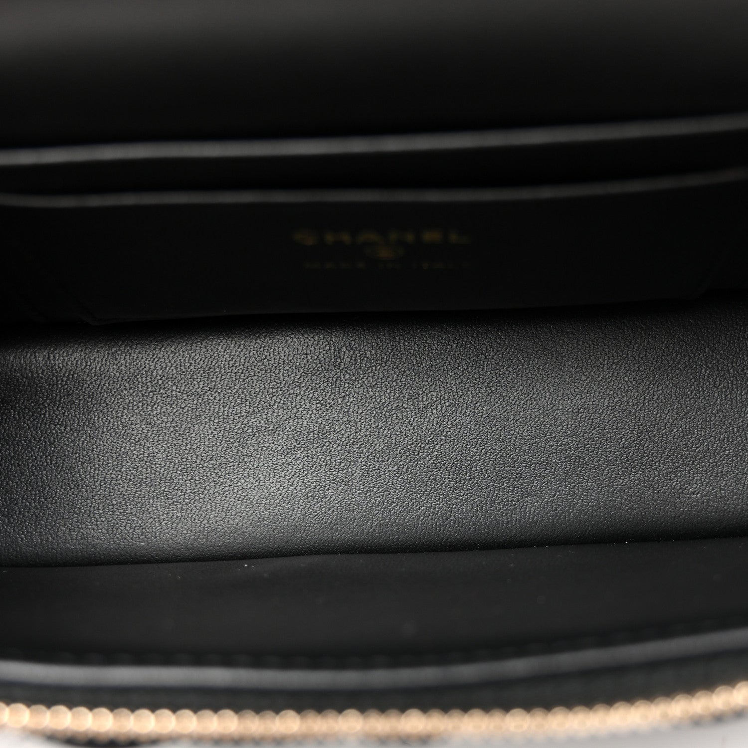Chanel Velvet Diamanté Quilted Top Handle Slim Vanity Case With Chain Black 5 of 10