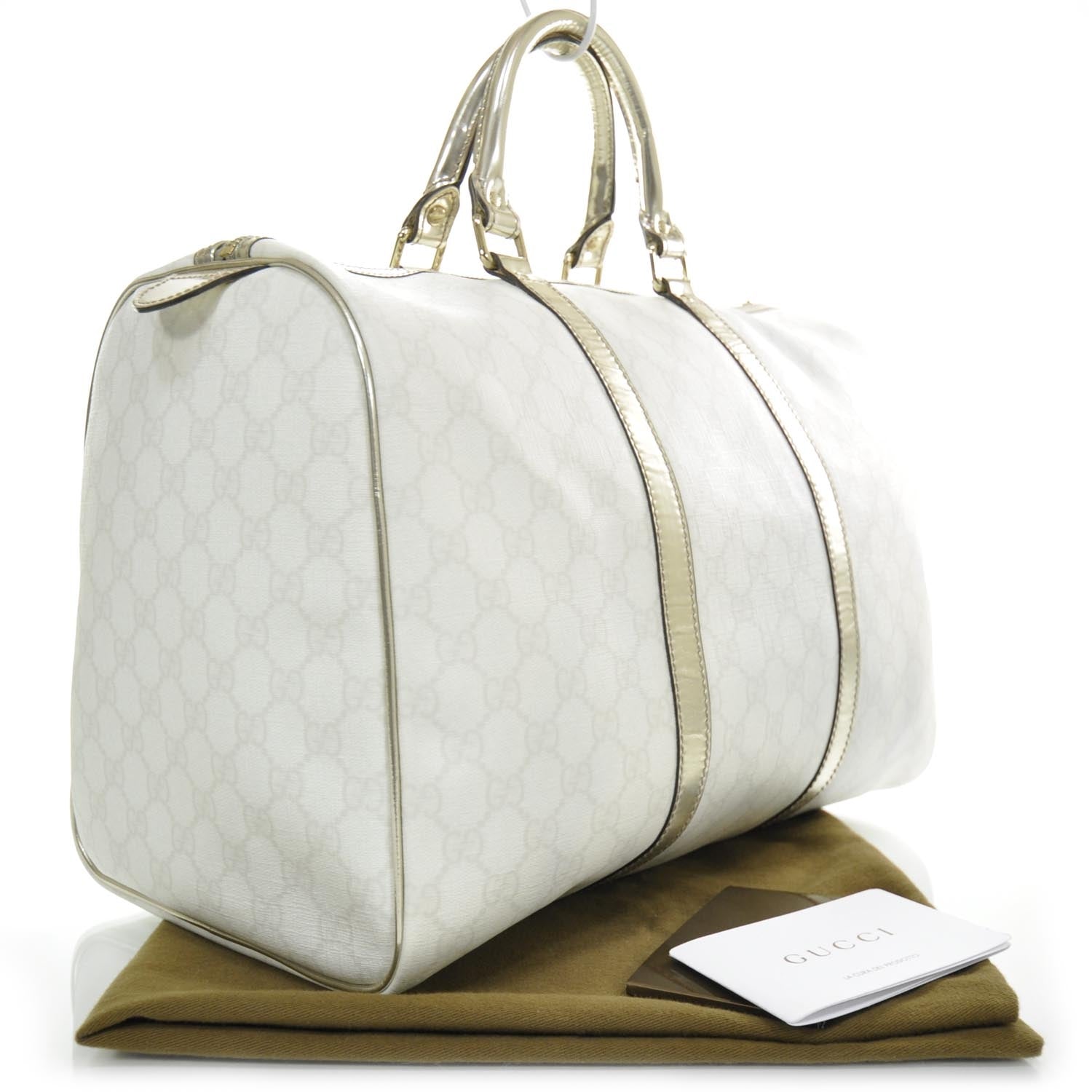 Gucci Monogram Large Joy Boston White 2 of 7