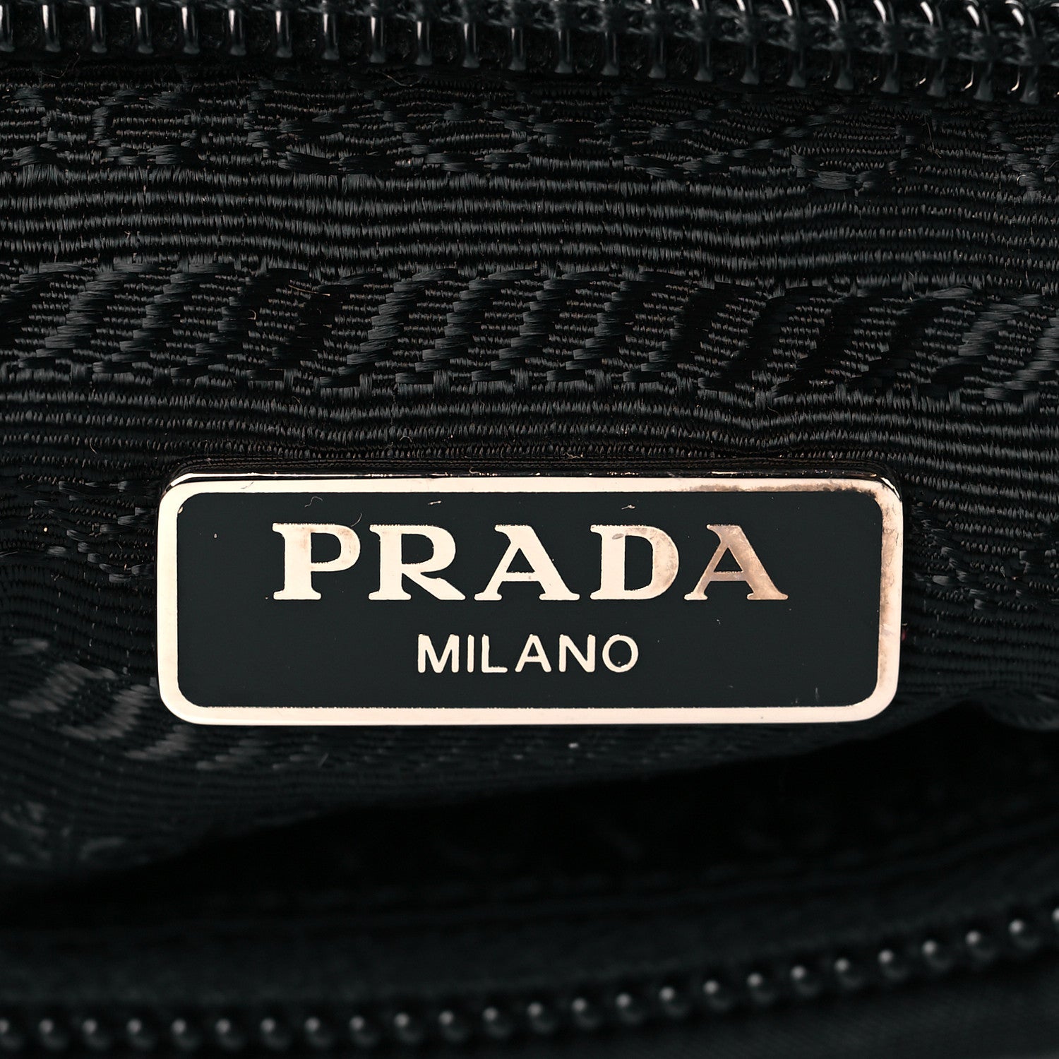 Prada Tessuto Nylon Wristlet Clutch Black 6 of 10