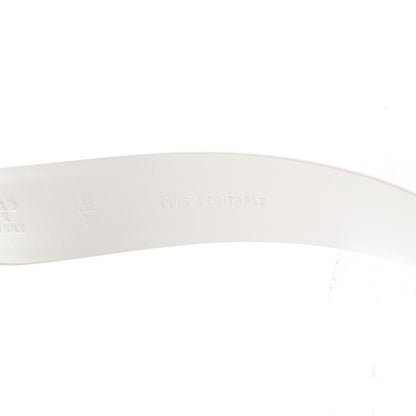 Chanel Calfskin CC Belt 85 34 White 4 of 6