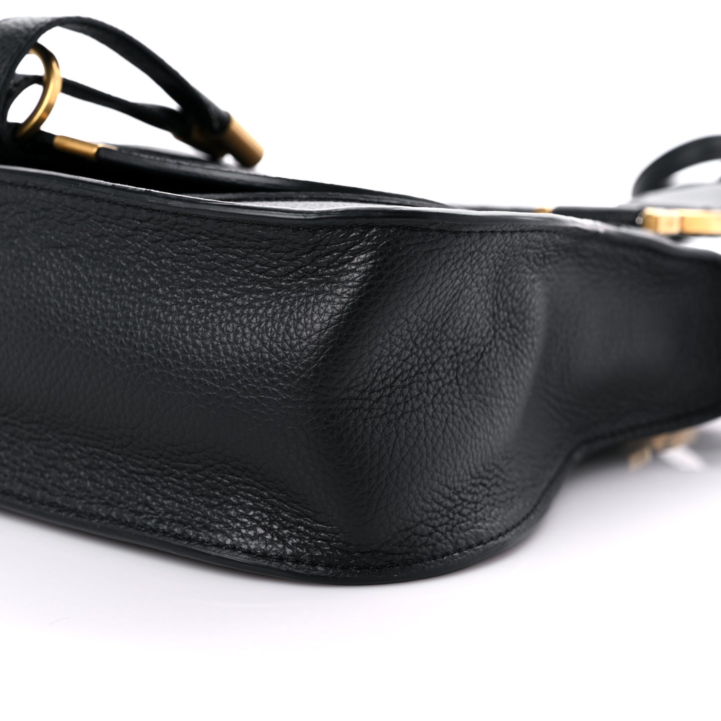 Calfskin Small Marcie Satchel Black