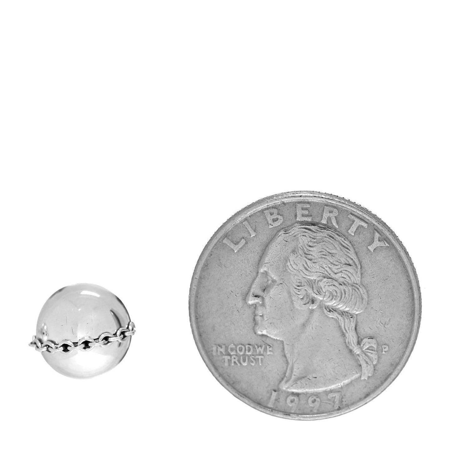 Sterling Silver HardWear Bolt Ball Earrings