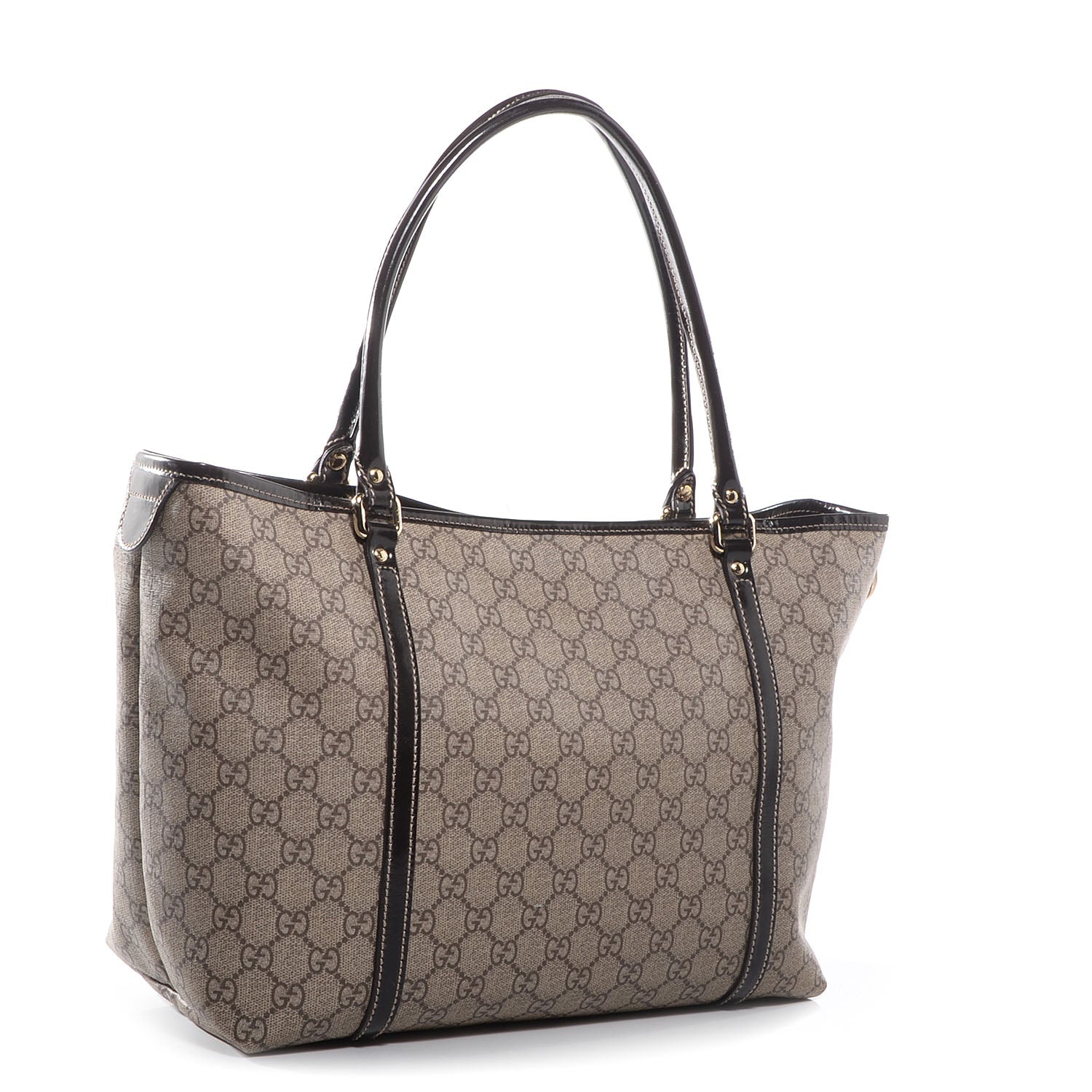 Gucci GG Plus Monogram Tattoo Heart Medium Joy Tote Ebony 2 of 6