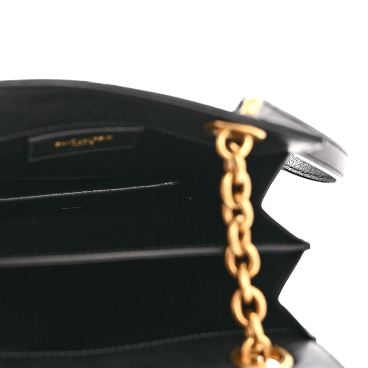 Saint Laurent Lambskin Quilted Le Maillon Square Crossbody Bag Black 5 of 14