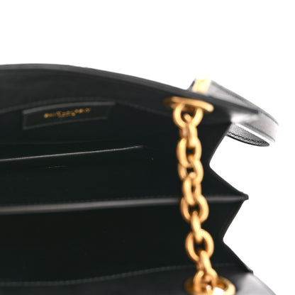 Saint Laurent Lambskin Quilted Le Maillon Square Crossbody Bag Black 5 of 14