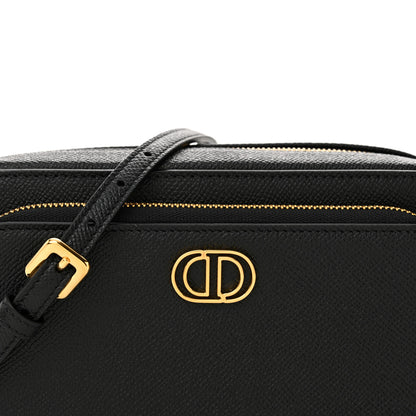 Christian Dior Grained Calfskin Caro Double Pouch Black 8 of 10