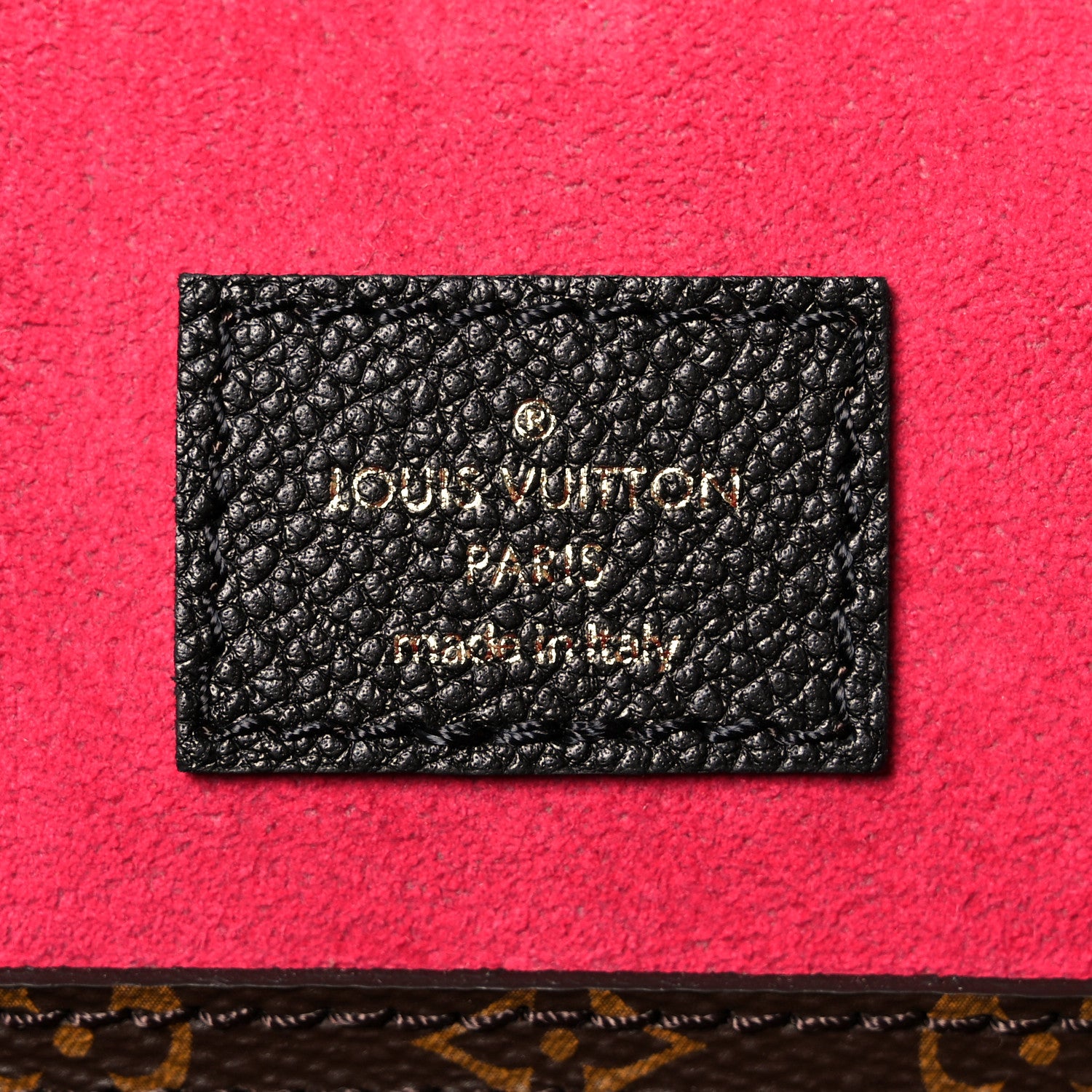 Louis Vuitton Calfskin Monogram Teddy Neverfull MM Black 6 of 9