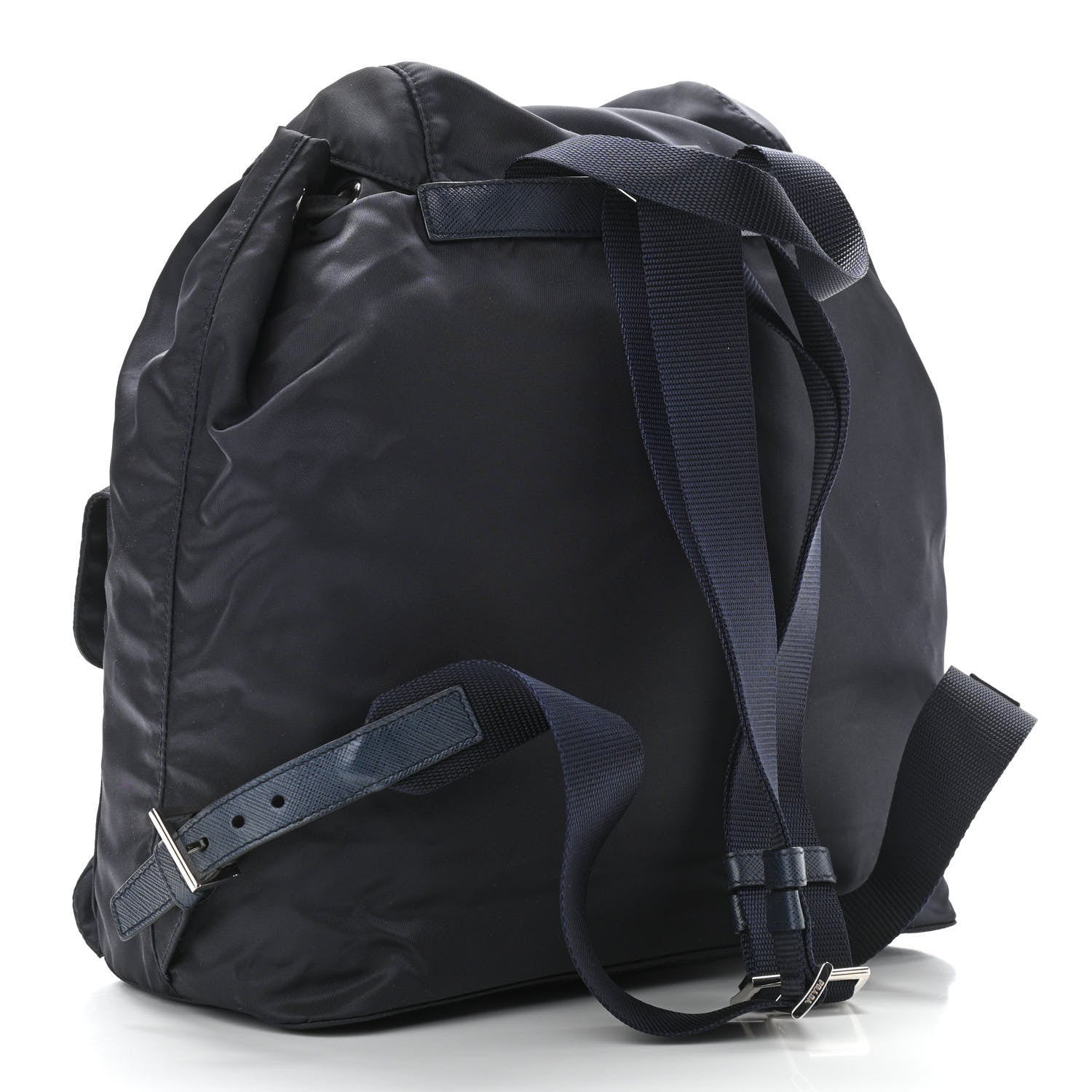 Prada Tessuto Nylon Saffiano Medium Backpack Baltico 3 of 10