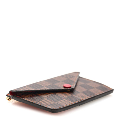 Louis Vuitton Damier Ebene Recto Verso Card Holder Red 4 of 7