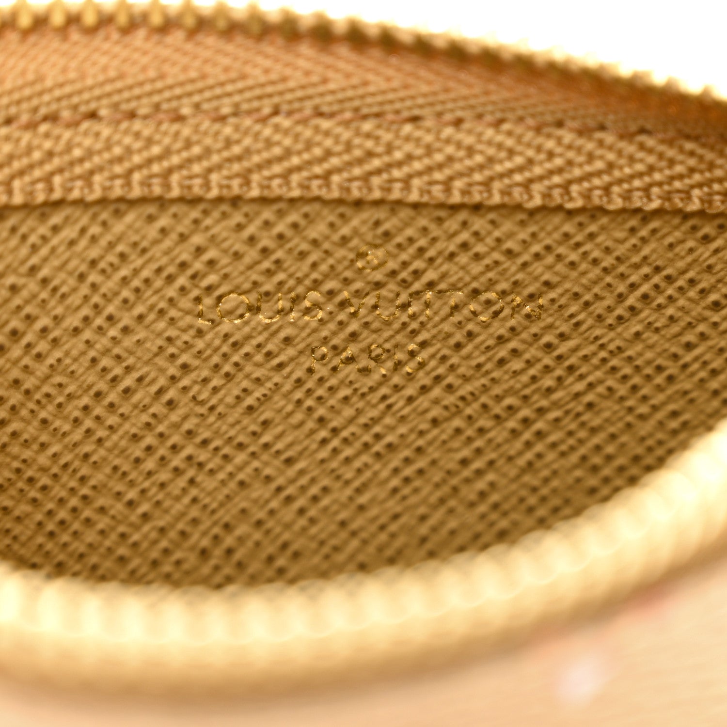 Louis Vuitton Metallic Monogram LV Garden Key Pouch Gold 7 of 7