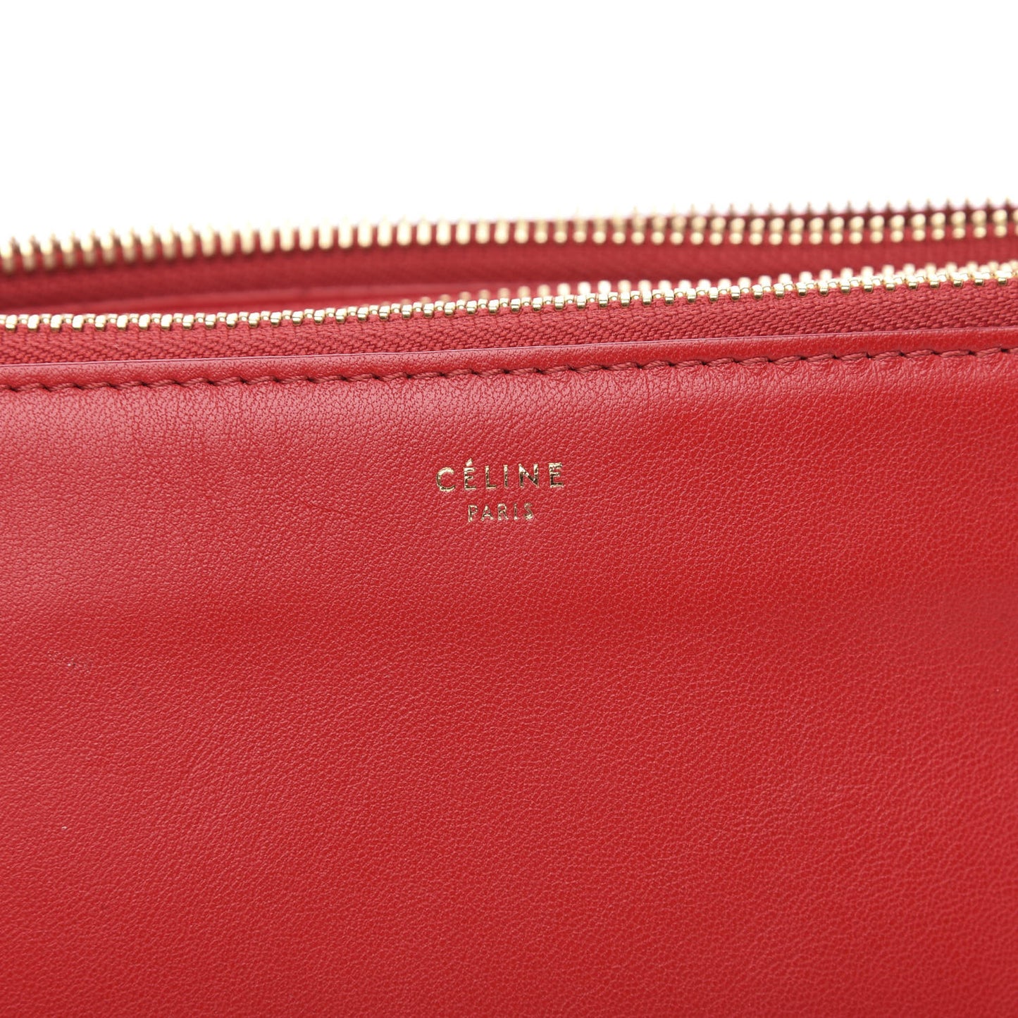 Lambskin Small Trio Crossbody Bag Red