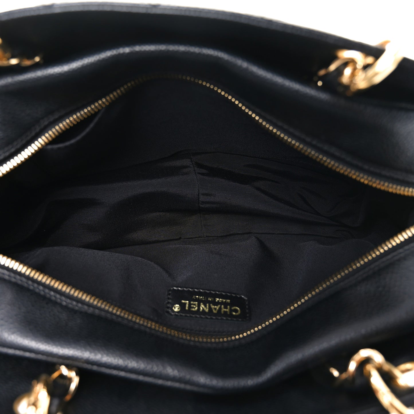 Caviar Quilted Petit Timeless Tote PTT Black
