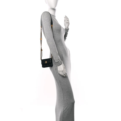 Chanel Caviar Quilted Twist Your Buttons Coin Purse With Chain Black 2 of 12