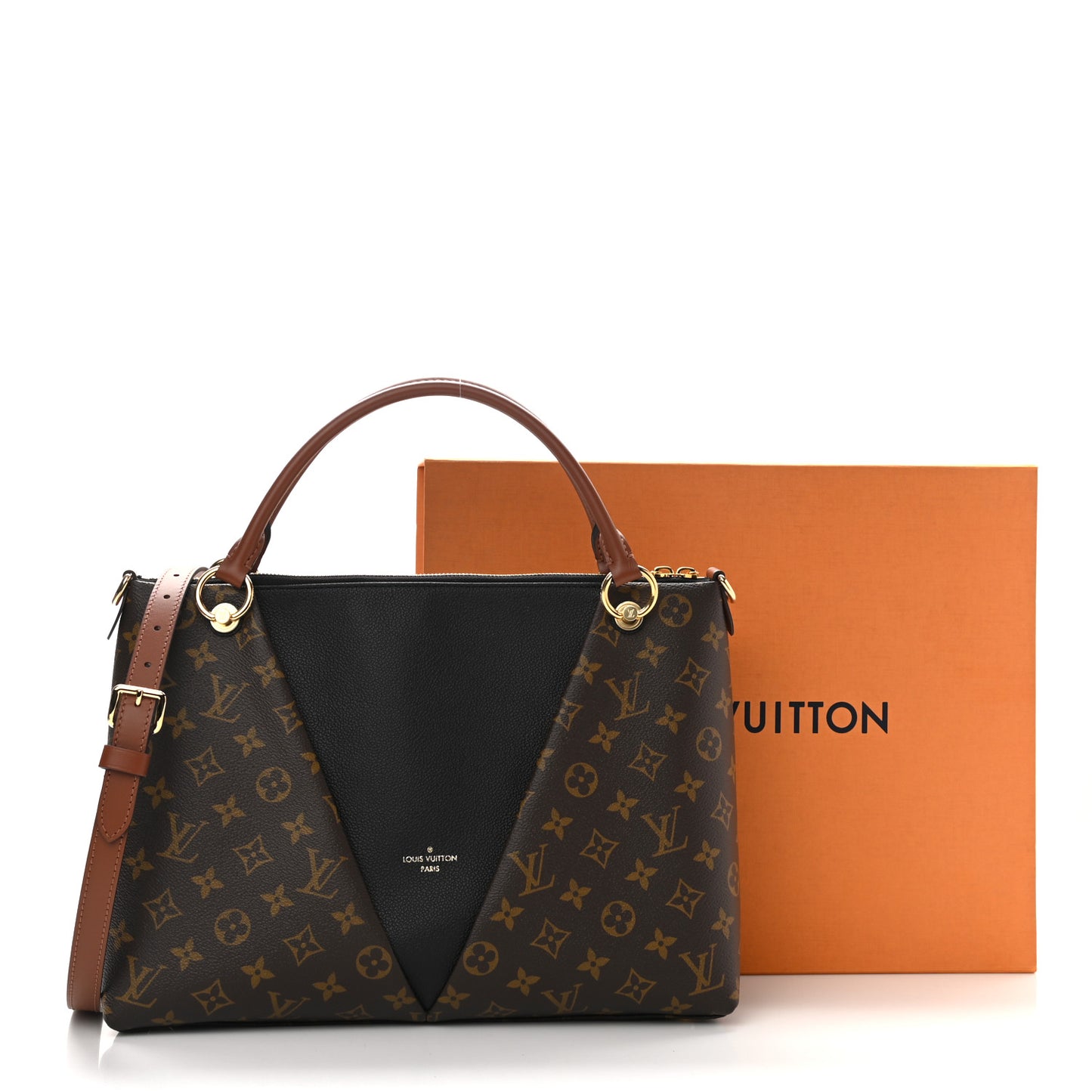 Monogram V Tote MM Black