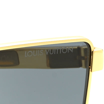Louis Vuitton Acetate Swarovski Crystal Cyclone Sunglasses Z1700U Gold 7 of 8