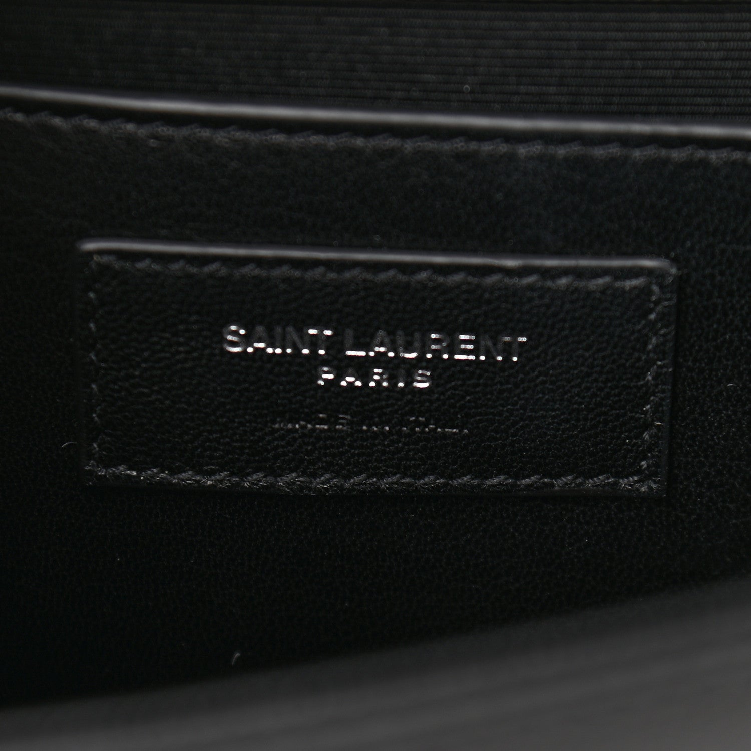 Saint Laurent Grain De Poudre Medium Classic Monogram Kate Satchel Black 6 of 9