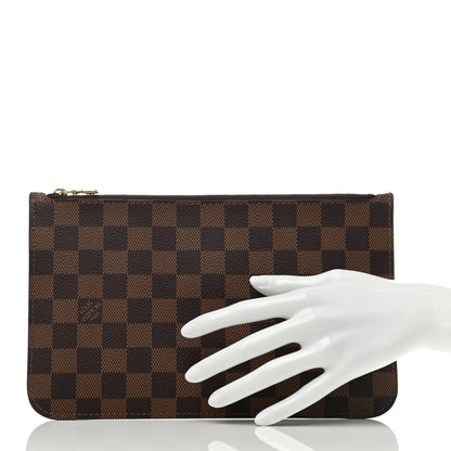 Louis Vuitton Damier Ebene Neverfull MM GM Pochette 2 of 7