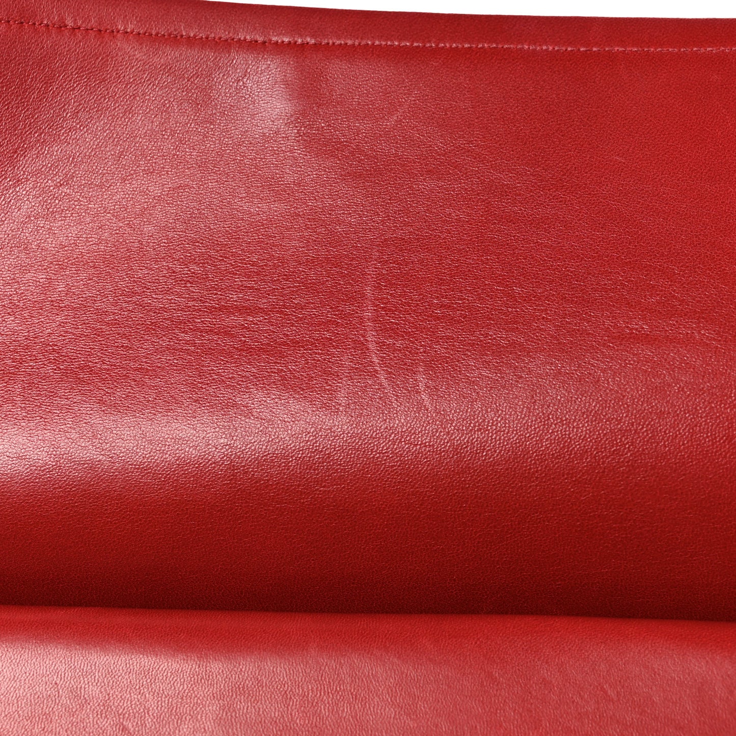 Lambskin Quilted Jumbo Double Flap Dark Red