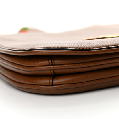 Gucci Roxy Calfskin Web Medium Blondie Shoulder Flap Bag Cuir 9 of 12