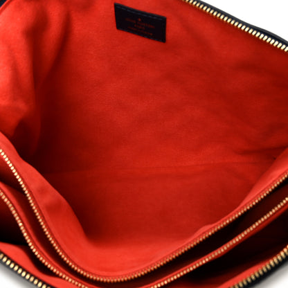 Louis Vuitton Lambskin Embossed Monogram LV Garden Coussin MM Navy Blue 5 of 12
